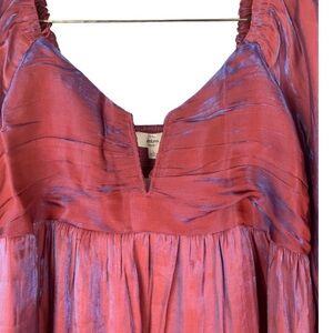NWT Entro Iridescent Tiered Babydoll Dress
